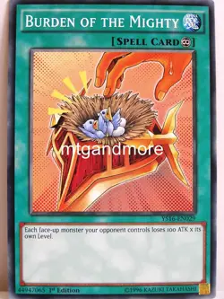 Yu-Gi-Oh - 2x Burden of the Mighty - YS16 - Starter Deck Yuya - Image 1