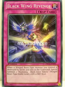 Yu-Gi-Oh - 1x Black Wing Revenge - DRLG - Dragons of Legend - Image 1