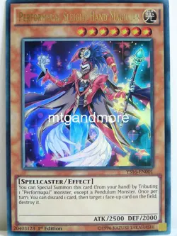Yu-Gi-Oh - 1x Performapal Sleight Hand Magician - YS16 - Starter Deck Yuya - Ult - Image 1