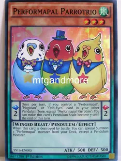 Yu-Gi-Oh - 1x Performapal Parrotrio - YS16 - Starter Deck Yuya - Super Rare - Image 1