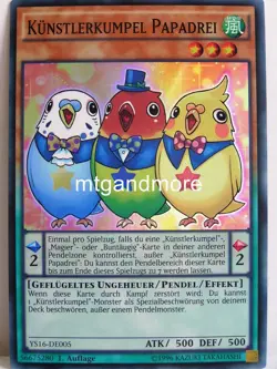 Yu-Gi-Oh - 1x Kunstlerkumpel Papadrei - YS16 - Starter Deck Yuya - Super Rare - Image 1