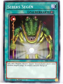 Yu-Gi-Oh - 1x #B014 Sebeks Segen - SS01 - Speed Duel Starter Decks - Image 1