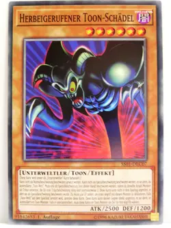 Yu-Gi-Oh - 1x #C007 Herbeigerufener Toon-Schadel - SS01 - Speed Duel Starter - Image 1
