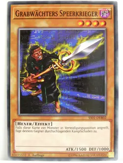 Yu-Gi-Oh - 1x #B002 Grabwachters Speerkrieger - SS01 - Speed Duel Starter Decks - Image 1