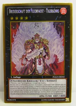 Yu-Gi-Oh 1x Bruderschaft der Feuerfaust - Tigerkonig - PGLD - Premium Gold Serie - Image 1