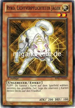 Yu-Gi-Oh 1x Ryko, Lichtverpflichteter Jager - - - BP01 - Battle Pack Epic Dawn - Image 1