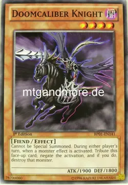 Yu-Gi-Oh 1x Doomcaliber Knight - - - BP01 - Battle Pack Epic Dawn - Image 1