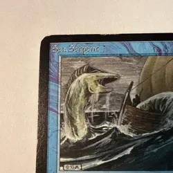 🐍Alpha Sea Serpent MTG Alpha Magic Kid Icarus MP Magic Vintage Old Card - Image 3