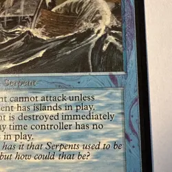 🐍Alpha Sea Serpent MTG Alpha Magic Kid Icarus MP Magic Vintage Old Card - Image 5