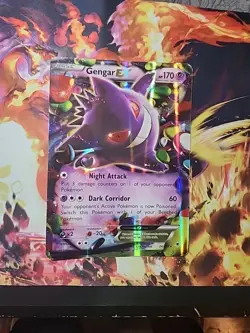 Gengar EX 34/119, JUMBO Promo Pokemon Card, FULL ART Phantom Forces - Image 1