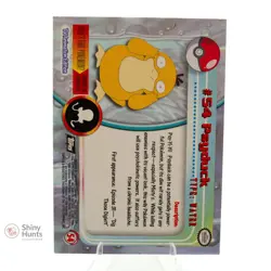 Pokemon Psyduck #54 Topps Trading Cards Series 1 LP Black REG - Image 2