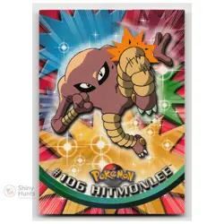 Pokemon Hitmonlee #106 Topps Trading Cards Series 2 LP Reg Blue Logo - Image 1