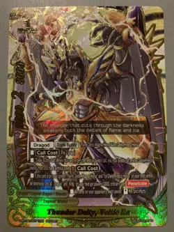 FUTURE CARD BUDDYFIGHT THUNDER DEITY VOLTIC RA LEGEND DRAGON S-BT06 SECRET SET - Image 2