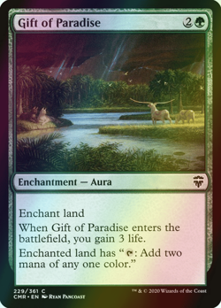 MTG Gift of Paradise Foil ** Commander Legends ** English (NM) - Image 1