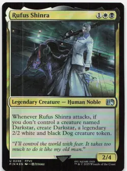 Rufus Shinra 238 Uncommon FINAL FANTASY Magic: The Gathering Foil Near Mint - Image 1