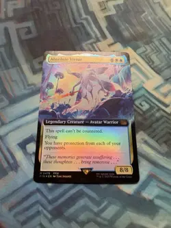 MTG Foil Extended Art Absolute Virtue EX/LP+ Unplayed Final Fantasy - Image 3