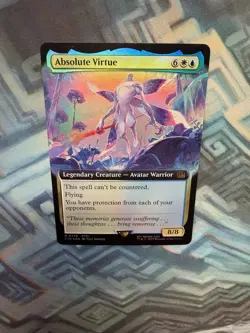 MTG Foil Extended Art Absolute Virtue EX/LP+ Unplayed Final Fantasy - Image 4