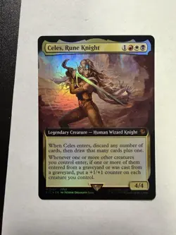 NEW Celes, Rune Knight (Extended Art) | Foil | Final Fantasy MTG - Image 1