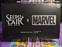 MTG Secret Lair Drop x Marvel's Captain America - Rainbow Foil Edition Brand New - Image 2