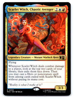 Scarlet Witch, Chaotic Avenger - Marvel Super Heroes - MTG - Image 1