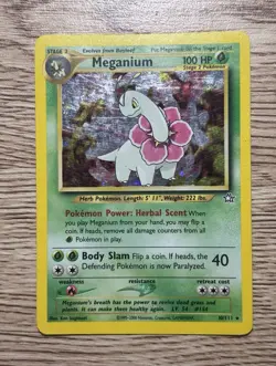 Meganium 10/111 Neo Genesis Holo Rare Holo Unlimited English Lightly Played - Image 1