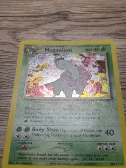 Meganium 10/111 Neo Genesis Holo Rare Holo Unlimited English Lightly Played - Image 3
