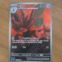 Scizor 205/197 SV03 Obsidian Flames Illustration Rare Holo Full Art EN 2023 - Image 1