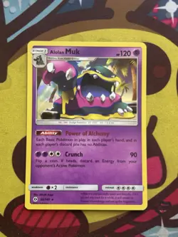 Pokemon Alolan Muk 58/149 - Holo Rare - SM Sun & Moon Base - Excellent - Image 1
