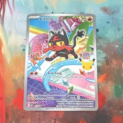 Litten 044 Gen 7 Alola First Partner Illustration Collection Pokemon TCG Promo - Image 1
