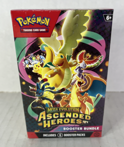 Pokemon TCG: Mega Evolution-Ascended Heroes Booster Bundle Box (6 Packs) Sealed - Image 1