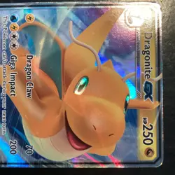 Pokemon TCG Dragonite GX 37/70 Dragon Majesty Ultra Rare Holo 250HP - Image 2