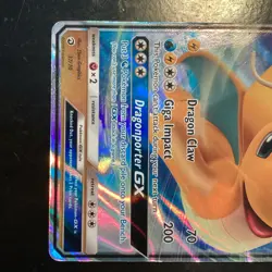 Pokemon TCG Dragonite GX 37/70 Dragon Majesty Ultra Rare Holo 250HP - Image 3