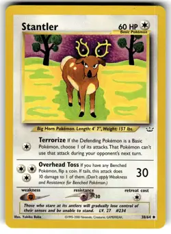 2001 Pokemon Neo Revelation Stantler #38/64 - Image 1