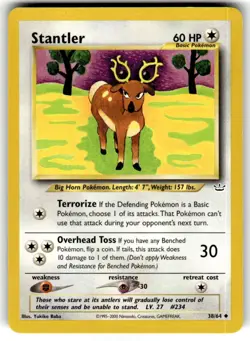 2001 Pokemon Neo Revelation Stantler #38/64 - Image 1