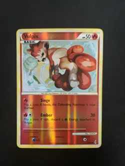 Vulpix 75/95 Common Call of Legends Pokemon Reverse Holo LP - Image 1