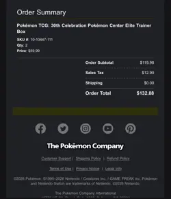 Pokemon Center 30th Anniversary ETB Elite Trainer Box New Sealed Preorder - Image 2