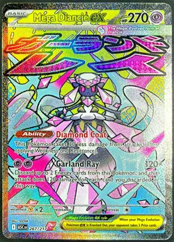 Pokemon TCG Mega Diancie ex Holo Mega Attack Rare ME: Ascended Heroes 267/217 NM - Image 4