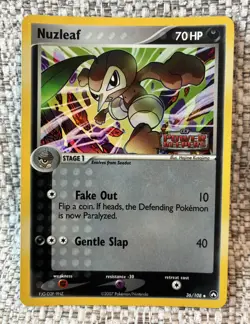 Nuzleaf 2007 Pokemon EX Power Keepers Holo Stamped 36/108 Uncommon - Image 1