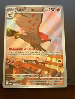 Pokemon Talonflame 091/088 Illustration Rare Holo Full Art Perfect Order - Image 1