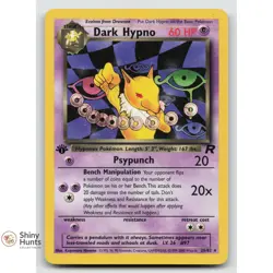 Pokemon Dark Hypno 26/82 Team Rocket 1st Edition HP - Image 1