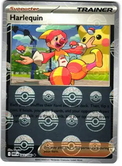 Harlequin Poke Ball Holo 83/86 Pokemon SV: White Flare - Image 1