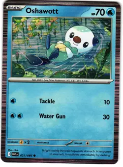 Oshawott Holo 21/86 Pokemon SV: White Flare - Image 1