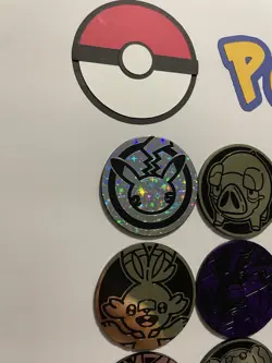 Pokemon Coins Lot Of 35 - NO DUPLICATES - 24 LG, 6 MED, 5 SM - NO DUPES (LOT #3) - Image 5