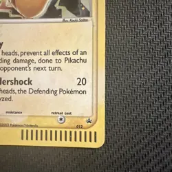 Pokemon Pikachu EX Series Collector's Tin Nintendo Promo Holo Card 012 MP/LP - Image 5