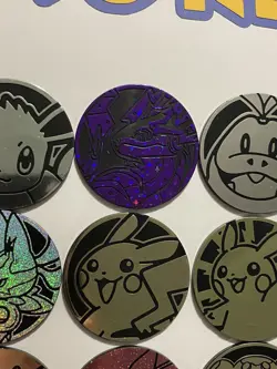 Pokemon Coins Lot Of 35 - NO DUPLICATES - 24 LG, 6 MED, 5 SM - NO DUPES (LOT #1) - Image 5