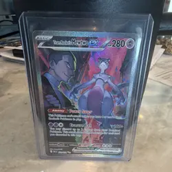 Team Rocket's Mewtwo ex 231/182 SV10 Destined Rivals SIR Full Art Holo - Image 1