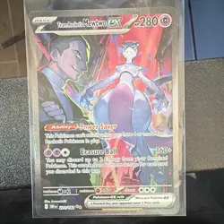 Team Rocket's Mewtwo ex 231/182 SV10 Destined Rivals SIR Full Art Holo - Image 5