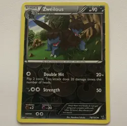 Pokemon TCG Zweilous 78/101 Noble Victories Reverse Holo Uncommon Stage 1 1st Ed - Image 1