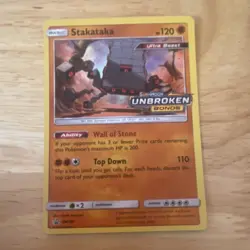 Pokemon TCG Stakataka SM180 Holo Promo Prerelease English 120 HP - Image 1