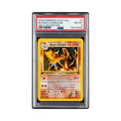 Pokemon 2000 Gym Challenge Blaine's Charizard Holo 1st Ed #2/132 PSA 8 - Image 1